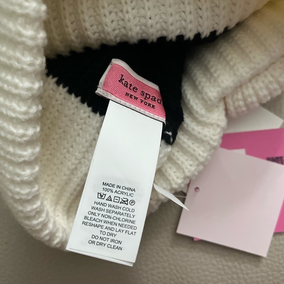 NWT - Kate Spade Front Bow Beanie - Picture 3 of 3
